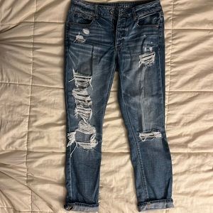American Eagle Ripped Mom Jeans